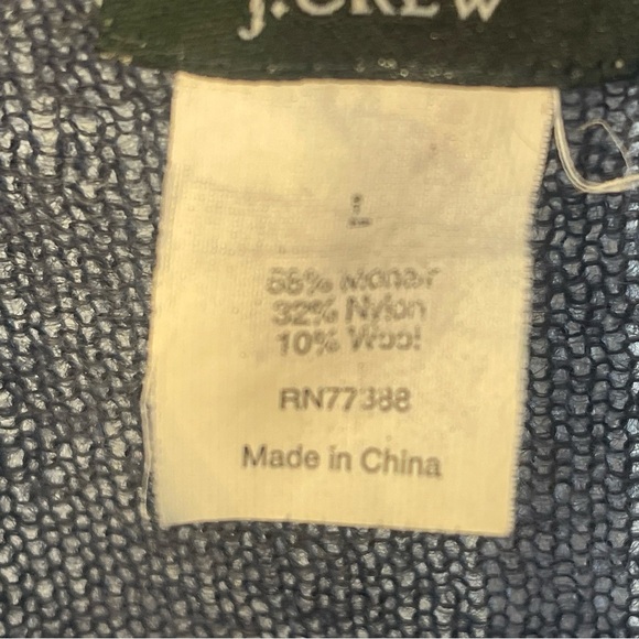 Abercrombie & Fitch Slate Blue/Gray Mohair Blend Cardigan, Ruffle Trim Buttons L - Picture 7 of 8